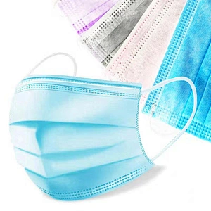 CE FDA NB2703 one time use hospital 3 ply foldable face masks