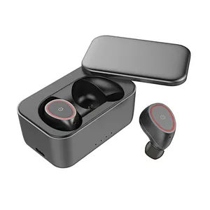 custom logo Rotating cover twins wireless realtek tws bluetooth headset