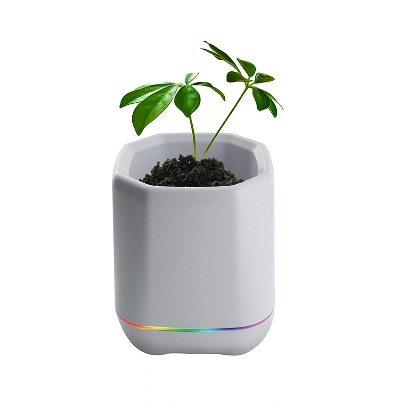 Portable Wireless Plastic Smart Music Flower Pot Speaker