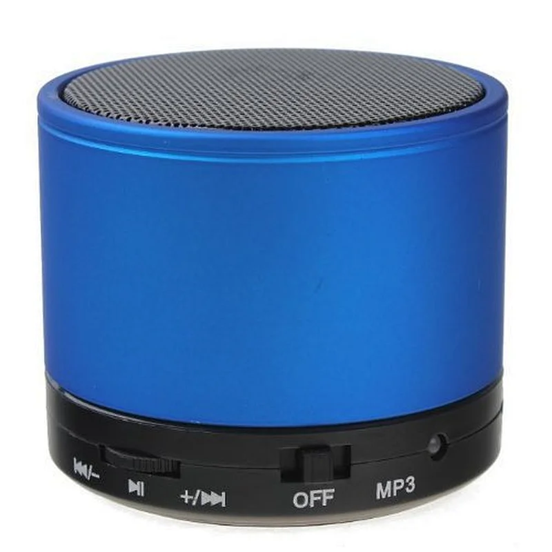 kingstar factory 3.5mm jack promotional gift 3W cheap round metal wireless s10 speakers