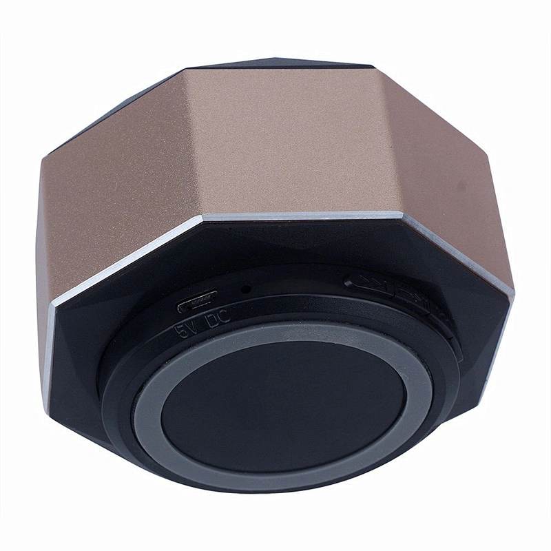 With Mic TF Card FM Radio AUX Mini Metal Wireless Bluetooth Speaker