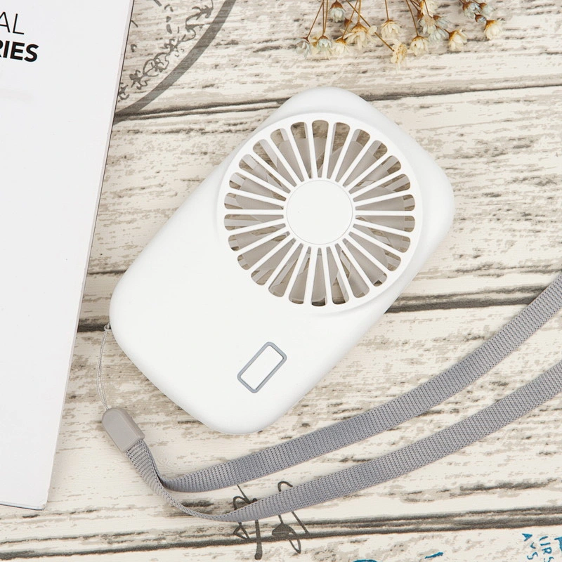 2019 Promotion gifts Compact desktop with lithium battery subway Handheld electrical Fan with rope outdoor Portable usb mini fan