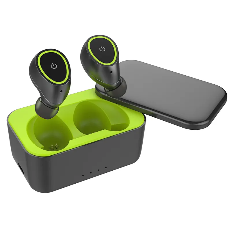 custom logo Rotating cover twins wireless realtek tws bluetooth headset
