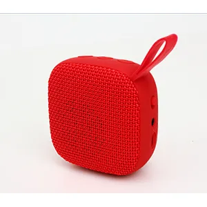 OEM Promotion gifts car outdoor sports computer subwoofer Customized printing Portable mini square fabric wireless speaker