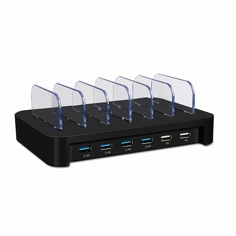 OEM Logo Fast Charge 6 Port USB Charger Docking Station