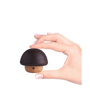 gift mini portable wireless wood mushroom speaker