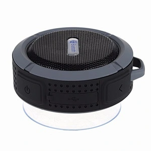 C6 suction cup mini gadget portable IPX4 water resistant speaker