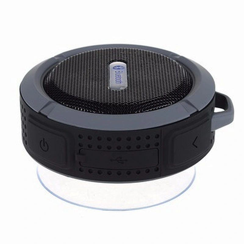 C6 suction cup mini gadget portable IPX4 water resistant speaker