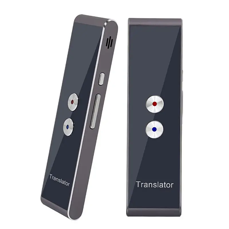 Dual Mic Instant Language Simultaneous Voice Translator Machine