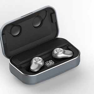 in ear Microphone Wireless earbuds Metal Power Bank Earphone Tws