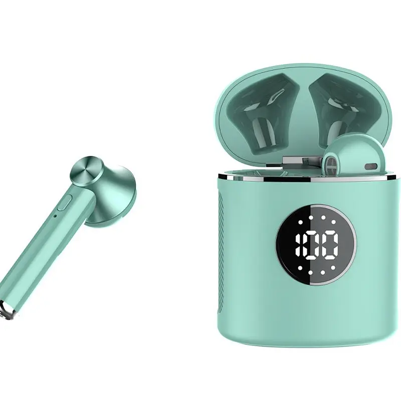 Free sample hot selling promotion gift stereo wireless display tws earphones