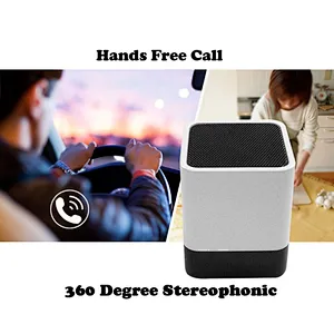 With Logo Touch Sensor Night Light Alarm Clock Bluetooth Speaker