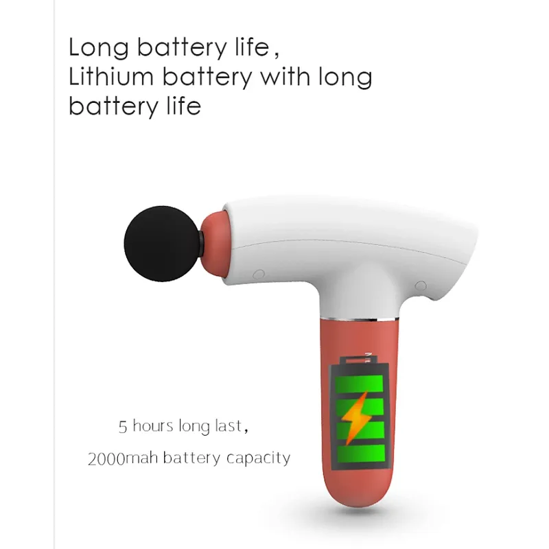 YOUMAY Dual Color Fascial Massage Gun Back Full Body Massage Gun