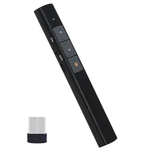 2.4GHZ USB wireless PPT presentation presenter with Red beam 2mw