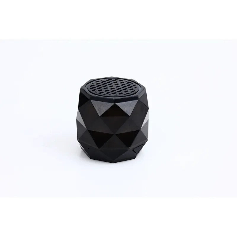 BT Wireless Pocket Rope Hang Fingertip RGB LED Rhombic Crystal Tiny Mini Bluetooth Diamond Speaker