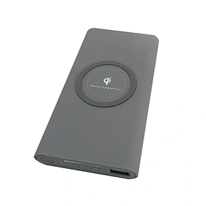 rubber finish high capacity 10000mAh 10w Quick Charger Portable wireless charger power bank