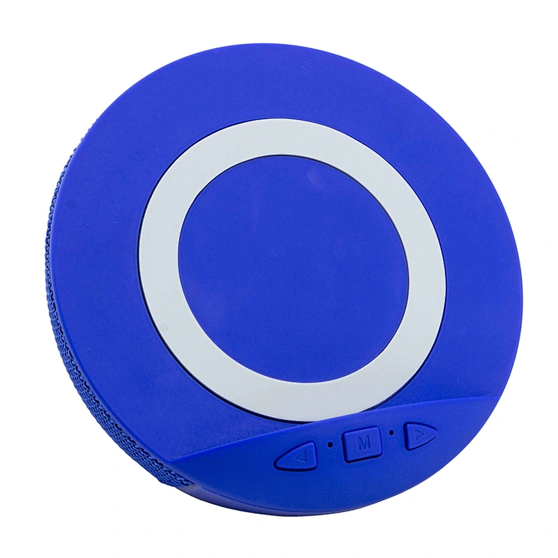 Stereo Fabric Cloth Cover Wireless Charger Bluetooth Speaker