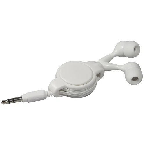 3.5mm jack wired Mp3 dual retractable earphone