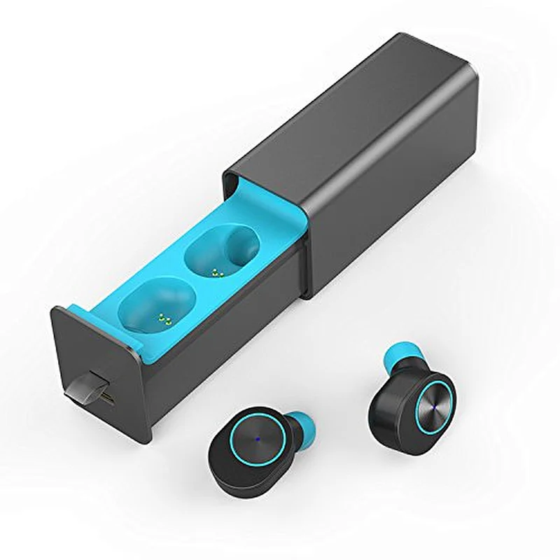 V5.0 stereo earphone build with mircophone 450mah charging case sport TWS wireless earbuds