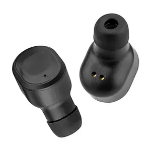 Mini Square Metal Charging Box Invisible In Ear Earphone Headphones TWS Wireless Earbuds Bluetooth 5.0