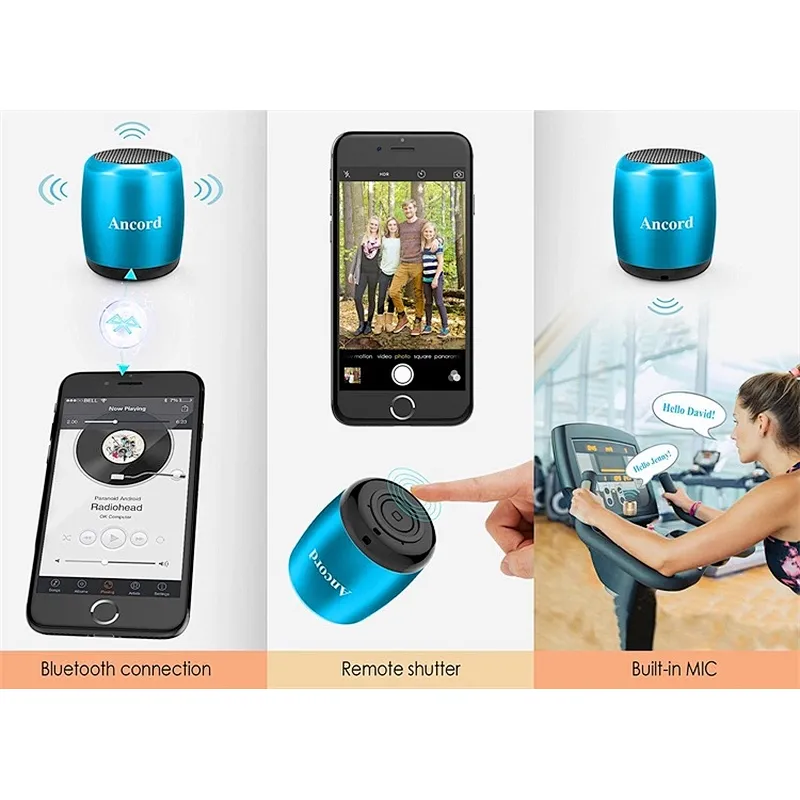 promotion Gifts cheap Portable Stereo mini Aluminum speaker