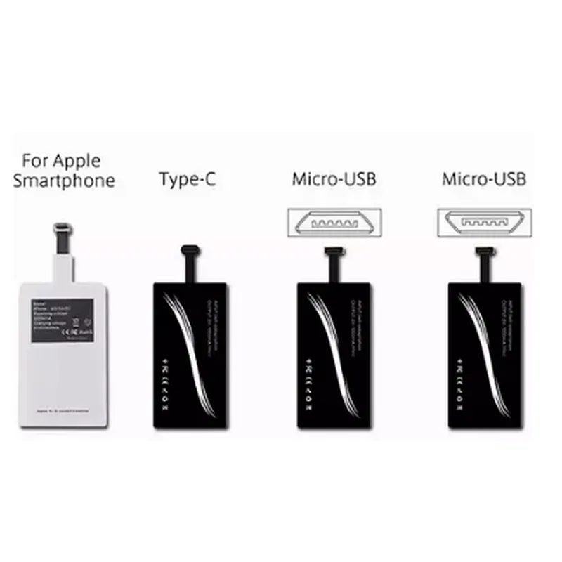 ultra thin portable Fast Charging Adapter Receptor QI Standard Wireless Charger Receiver