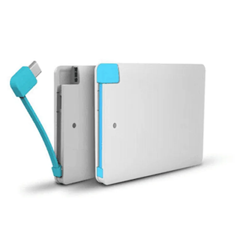 Customize Logo 4000mah 18650 Credit Card Slim Thin Power Bank
