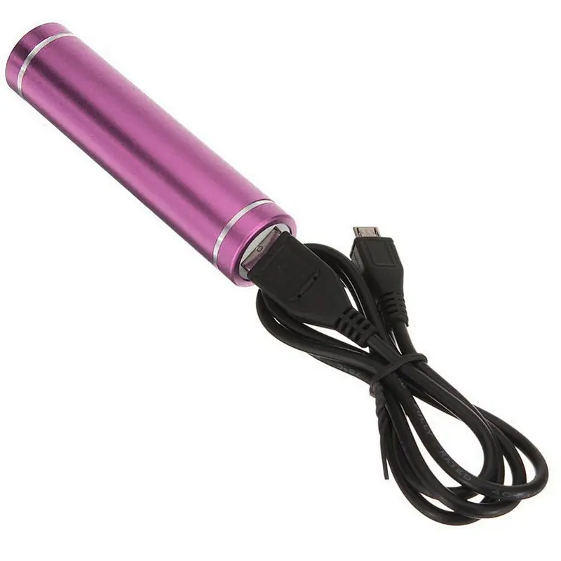 Oem logo gift 2000mah round  portable charger mini powerbank