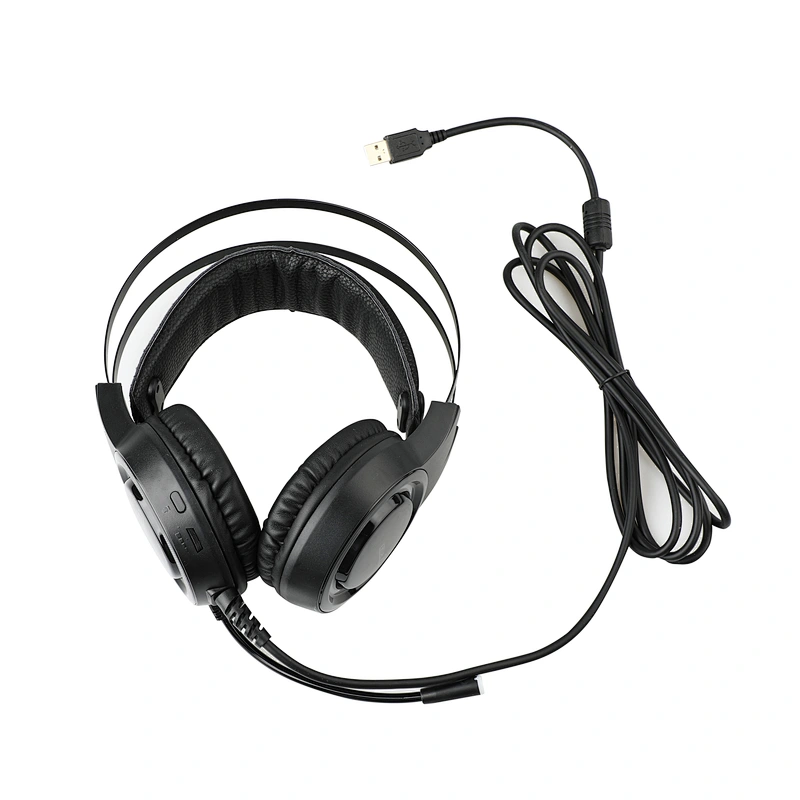 OEM Noise Cacelling 7.1 Vibration Wired USB Mac PC Gaming Headset with Mic