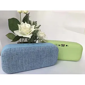 printing logo wireless stereo rectangle fabric speaker