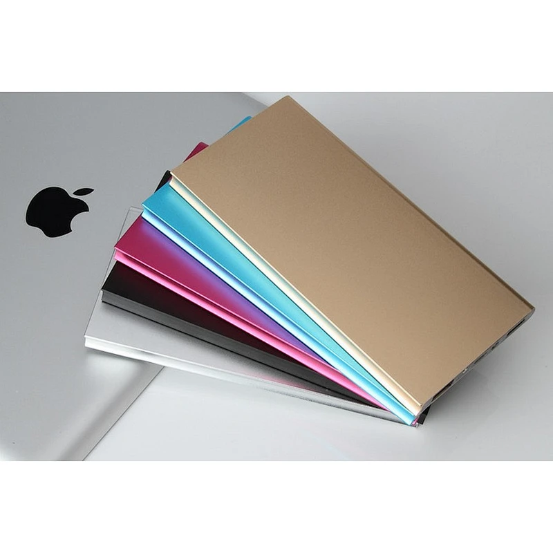 10000mah portable charger metal Aluminum slim flashlight power bank