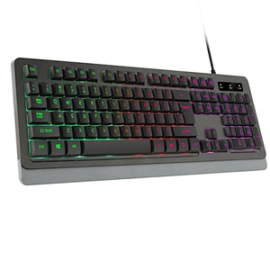 RGB LED backlight multimedia USB computer PC gaming mechanical keyboard