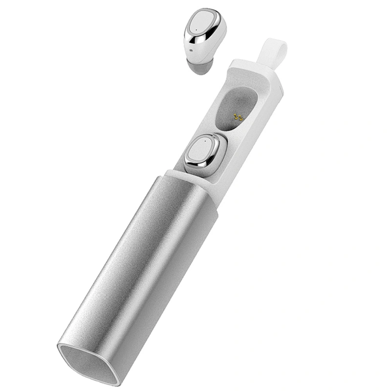 Logo Printed Stereo Sound Mini TWS Wireless BT Headphones