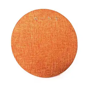 deep bass promotion gift fabric table round speakers wireless