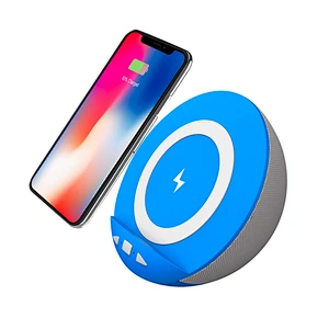 Portable 2400mah phone holder wireless charger 3 in 1 power bank speaker