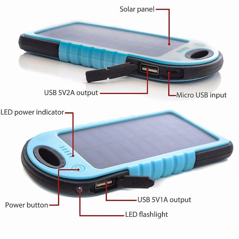 High Efficient waterproof Solar Power Bank phone charger