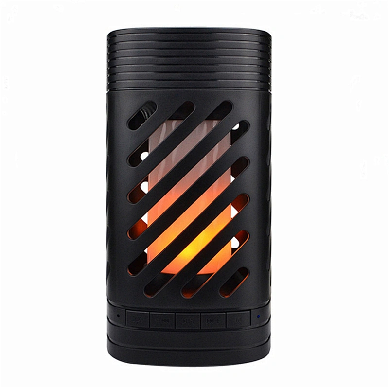 Color Changing Led Flame Lamp Wireless Bluetooth Speaker