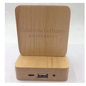 Ultra Thin Emergency Battery Charger Wood Grain Cube 5000mah power bank