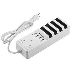 OEM Type C Portable Mobile Phone 2 Outlet Fast Charging 4 USB Socket Power Strip