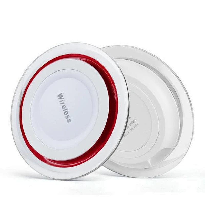 promotion gift Mini portable thin Smart phone Round QI Q6 Wireless Charger