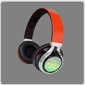 wholesale music foldable wireless stereo led wireless headphone