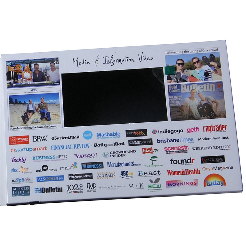 1/2/4/8 GB Custom LCD Business Party Video Brochure Greeting Card