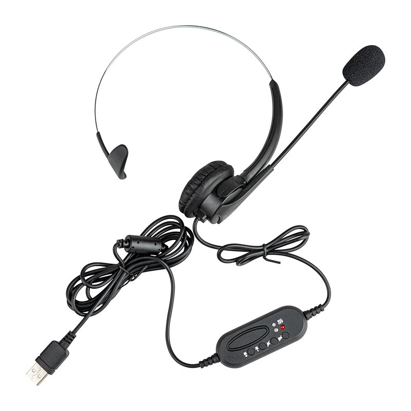3.5mm jack computer headset HD stereo sound noise cancelling microphone usb headphone