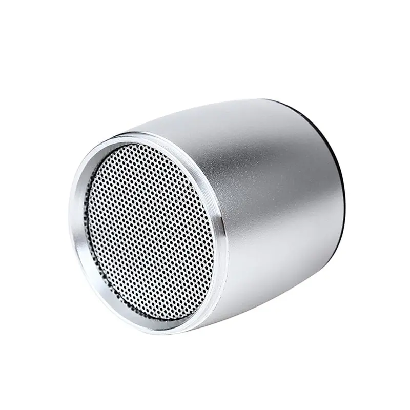 Logo Printing Oem Mini Round Metal Wireless Bluetooth Speaker