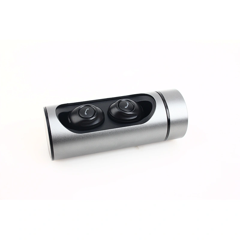 IXP7 BT5.0 Round Cylinder Aluminum Alloy Rotating Wireless Stereo Headphone Earphone