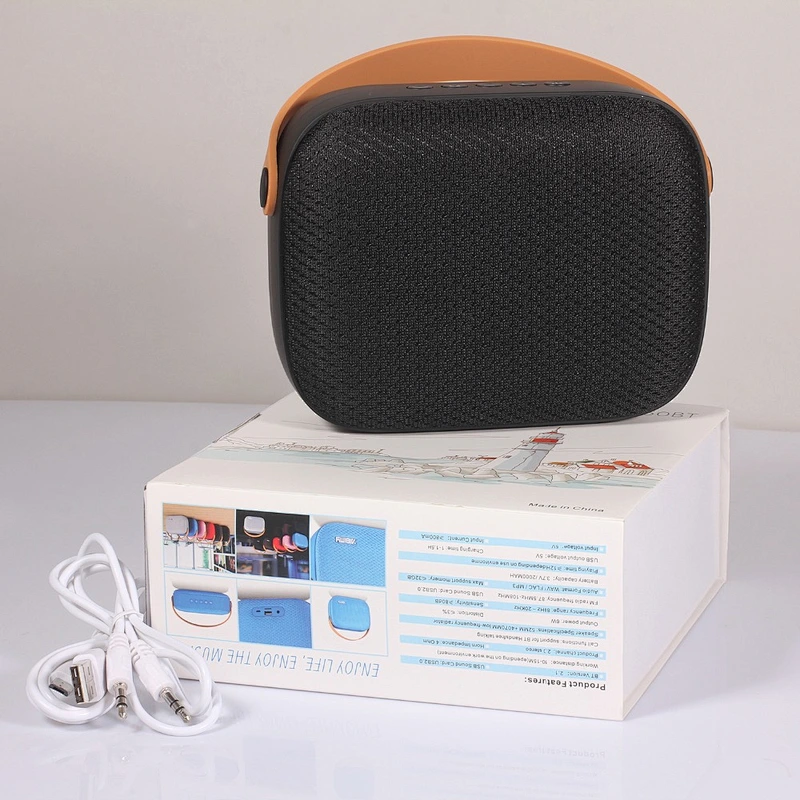 Fashion Mini Carrying Handbag Shape Handle Wireless Fabric Speaker