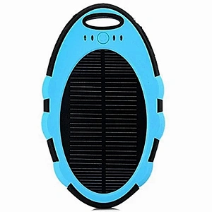 Charger 5000mah Waterproof powerbank keychain Dual USB Ports Solar Power banks 5000mah USB