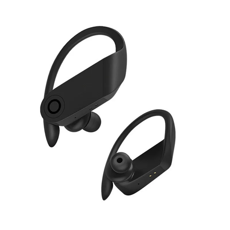 Noise Cancelling Mini TWS 5.0 Sports Bluetooth True Wireless Headset Earhook with Charging Case