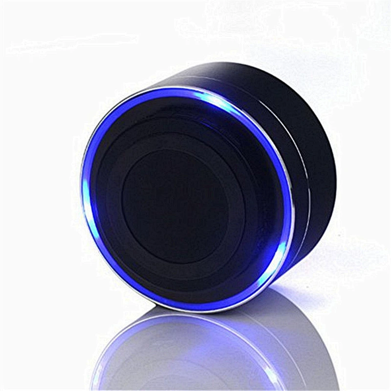Rechargeable Round Metal Stereo Wireless Bluetooth Speaker