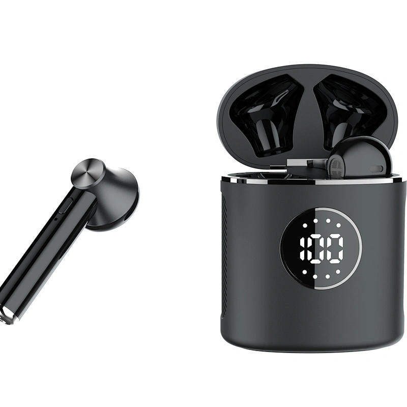 Free sample hot selling promotion gift stereo wireless display tws earphones